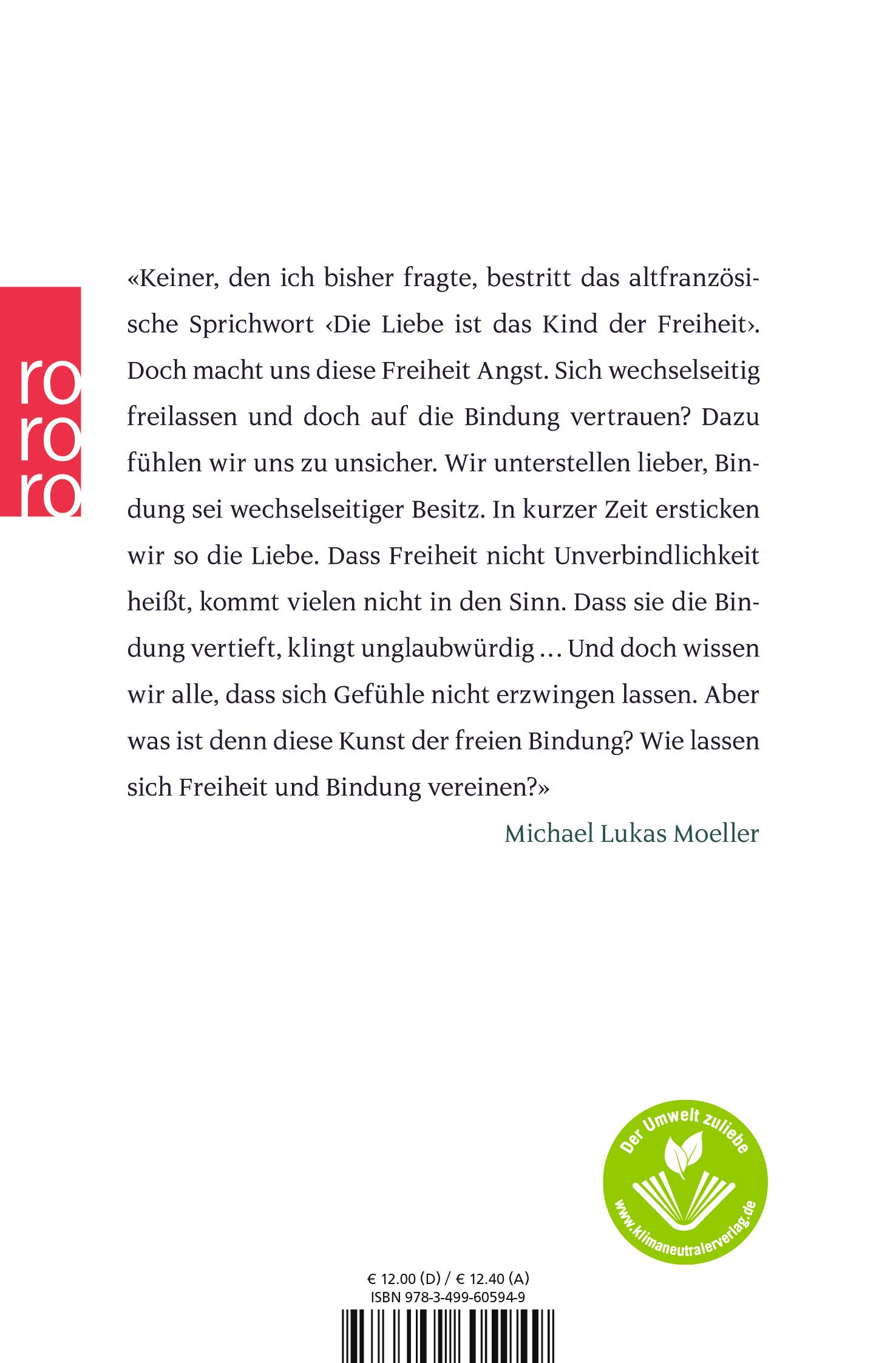Rückseitencover Die Liebe ist das Kind der Freiheit