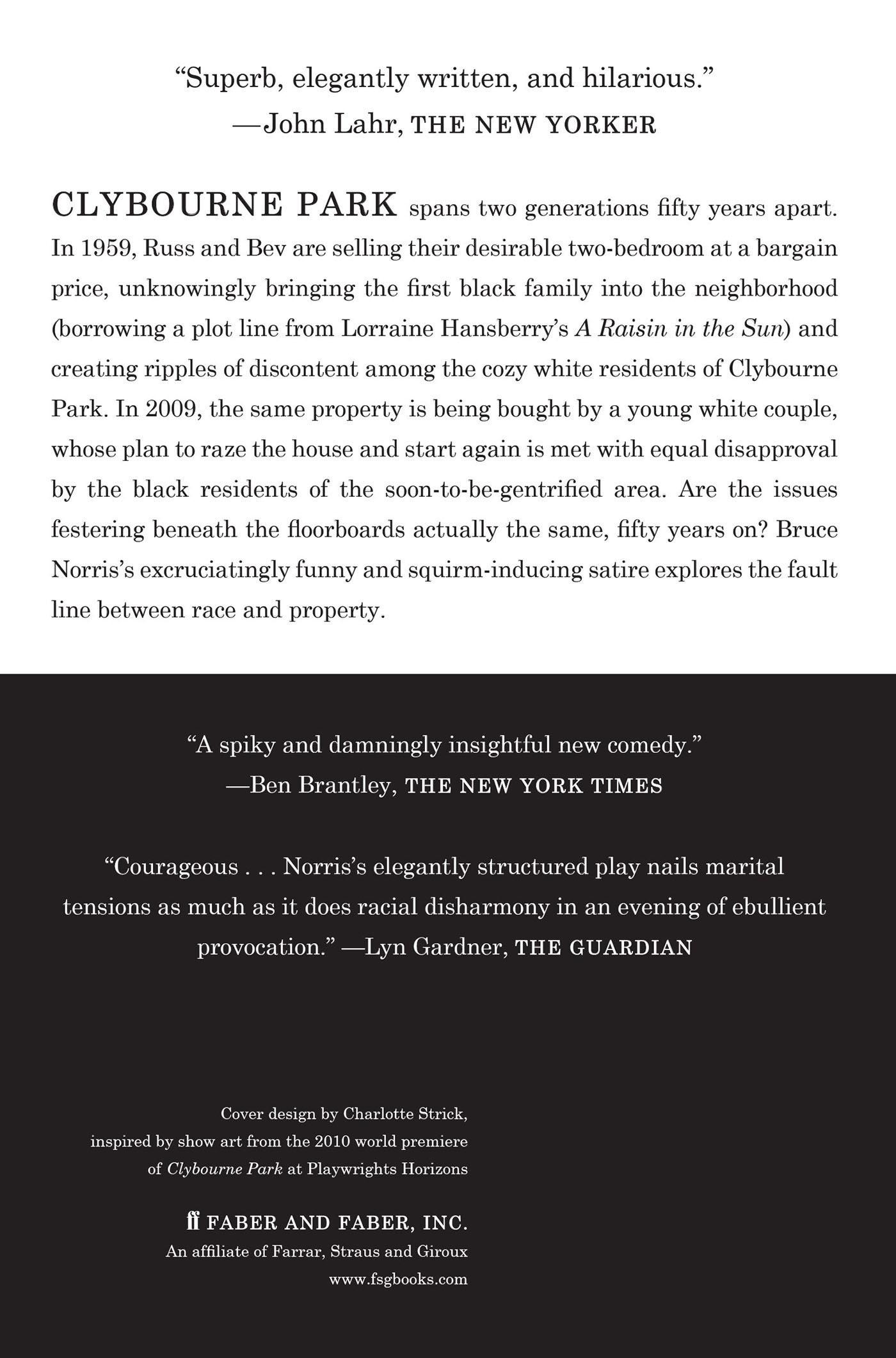 Rückseitencover Clybourne Park