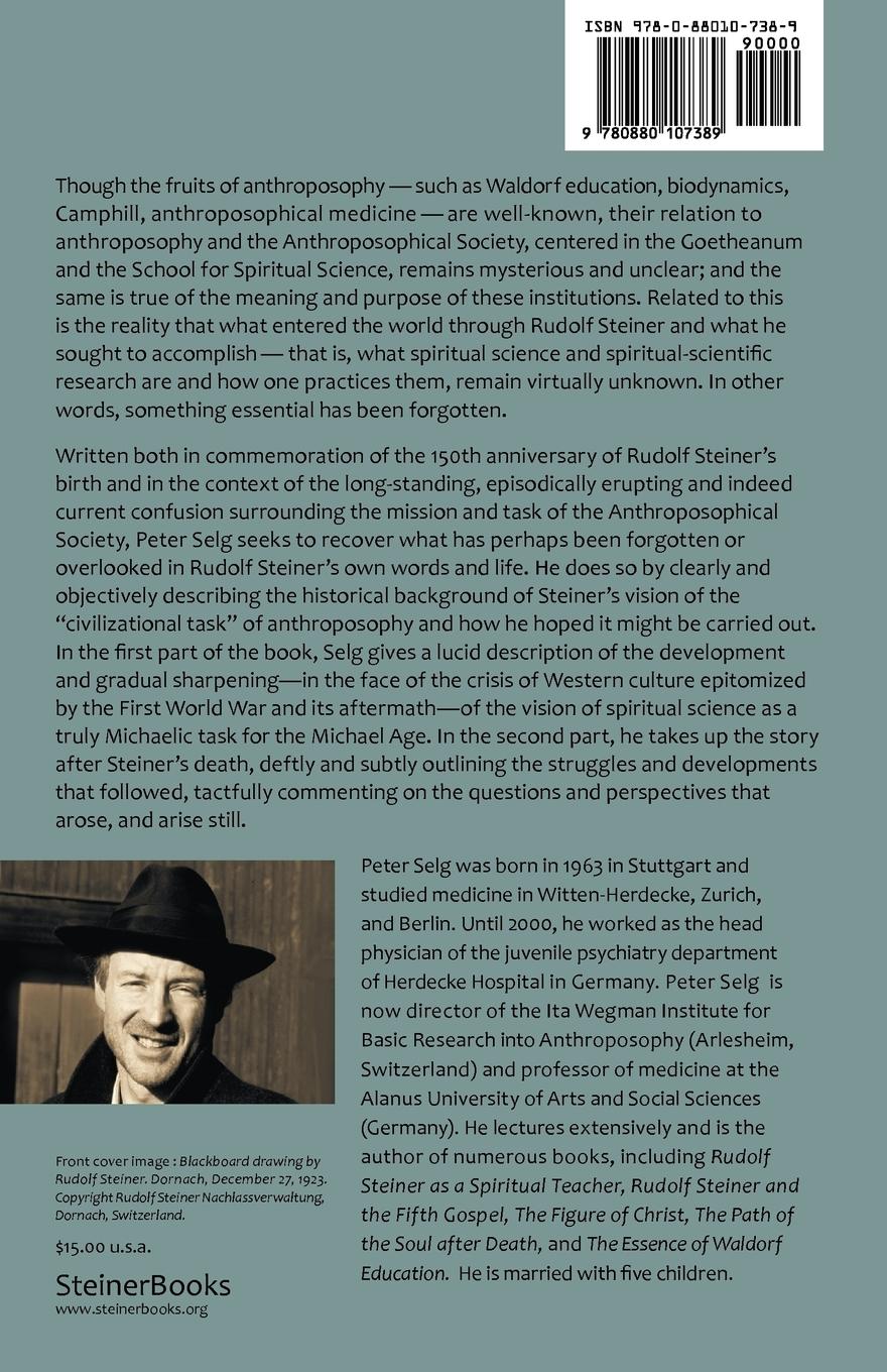 Rückseitencover Rudolf Steiner's Intentions for the Anthroposophical Society