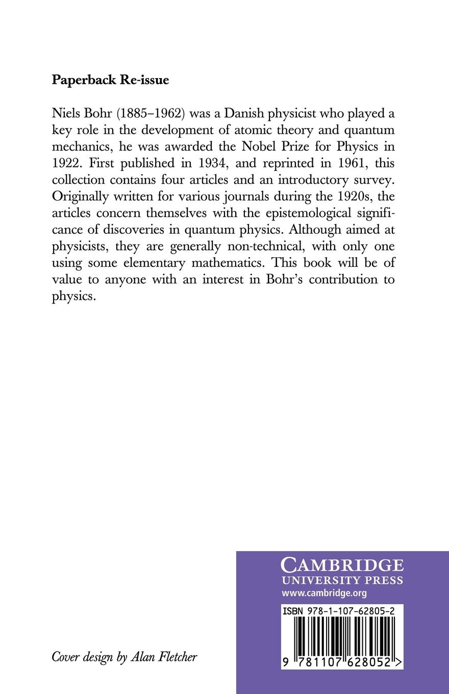 Rückseitencover Atomic Theory and the Description of Nature