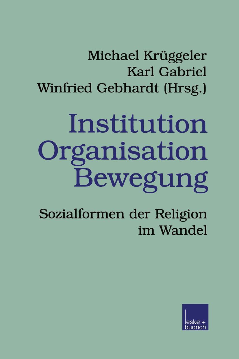 Vorderes Coverbild Institution Organisation Bewegung