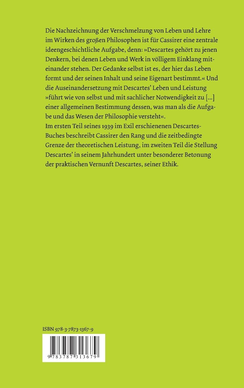 Rückseitencover René Descartes