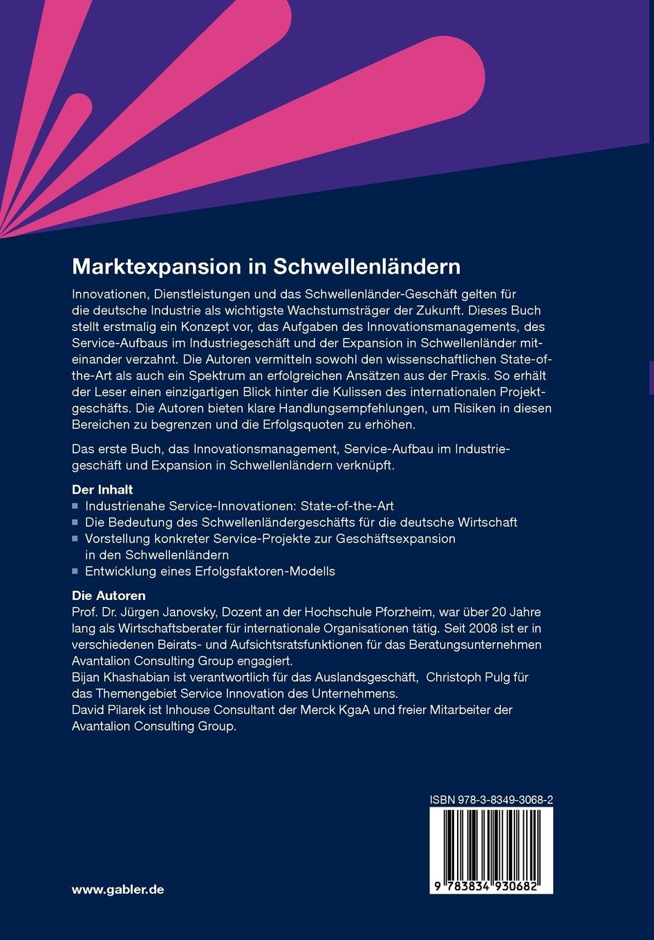 Rückseitencover Marktexpansion in Schwellenländern