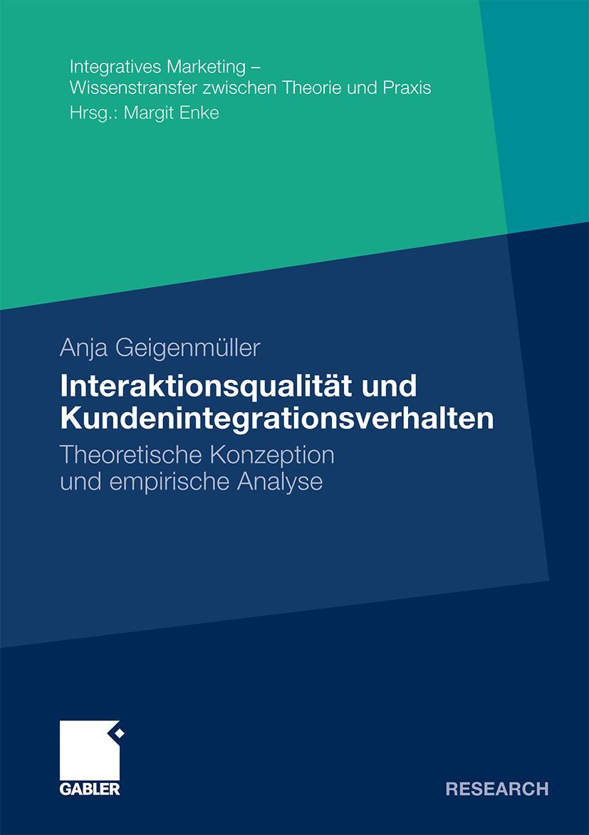 Vorderes Coverbild Interaktionsqualität und Kundenintegrationsverhalten