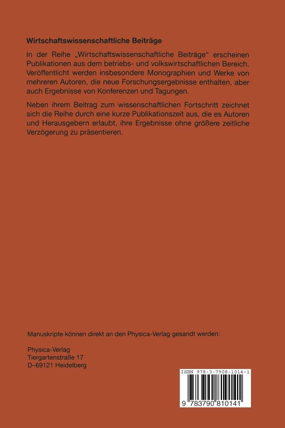 Rückseitencover Geldnachfragetheoretische Implikationen der Europäischen Währungsunion