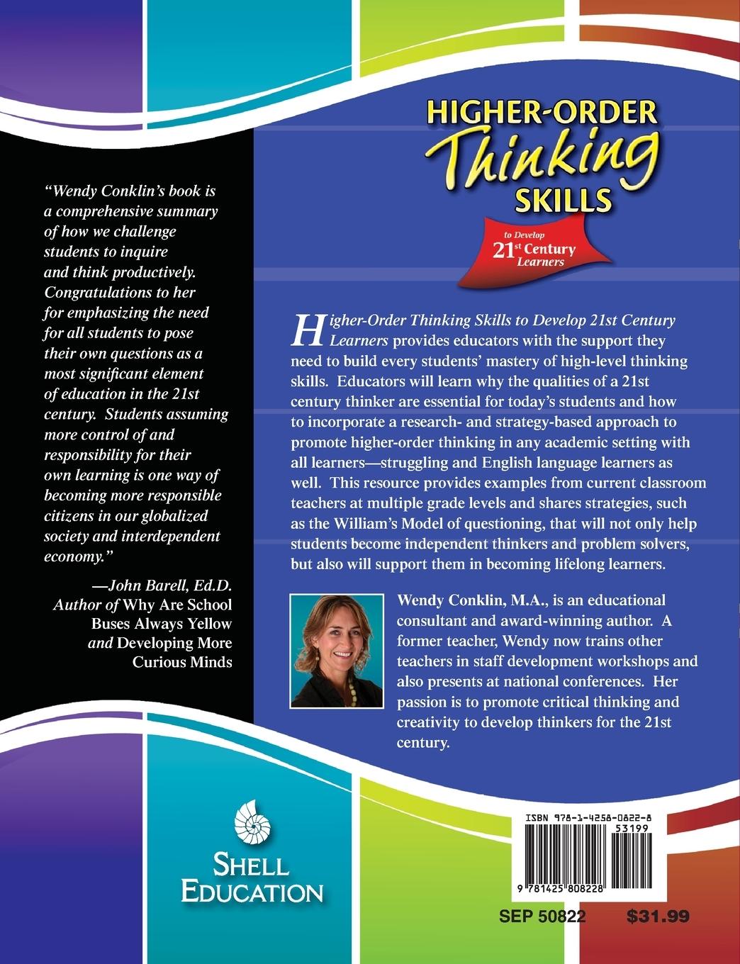 Rückseitencover Higher-Order Thinking Skills to Develop 21st Century Learners