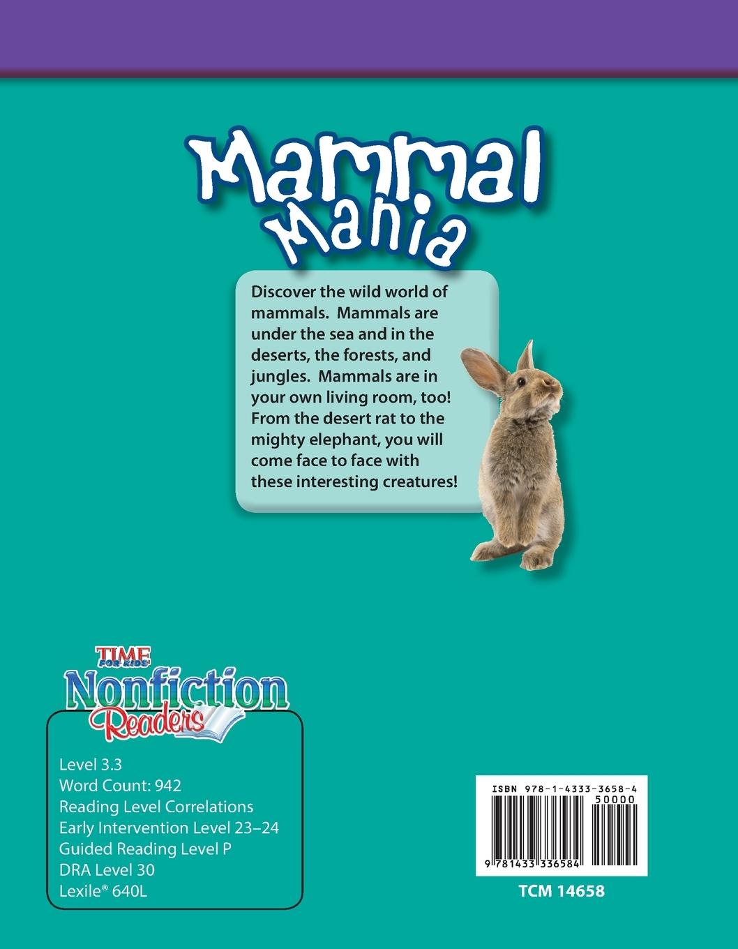 Rückseitencover Mammal Mania