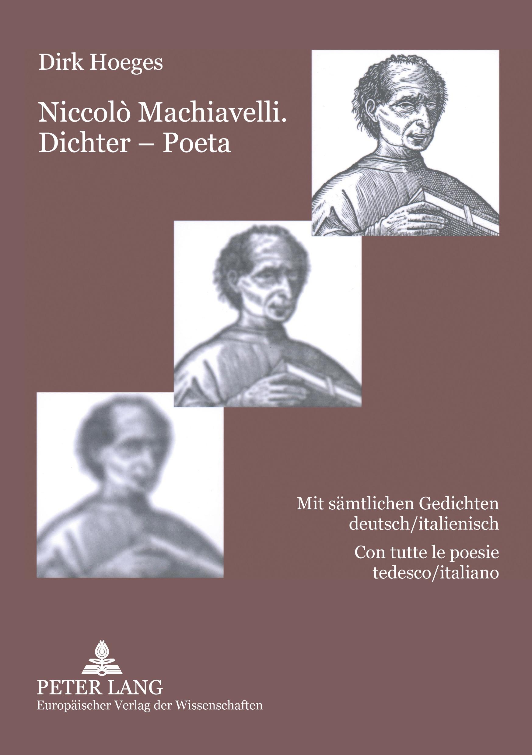 Vorderes Coverbild Niccolò Machiavelli. Dichter - Poeta