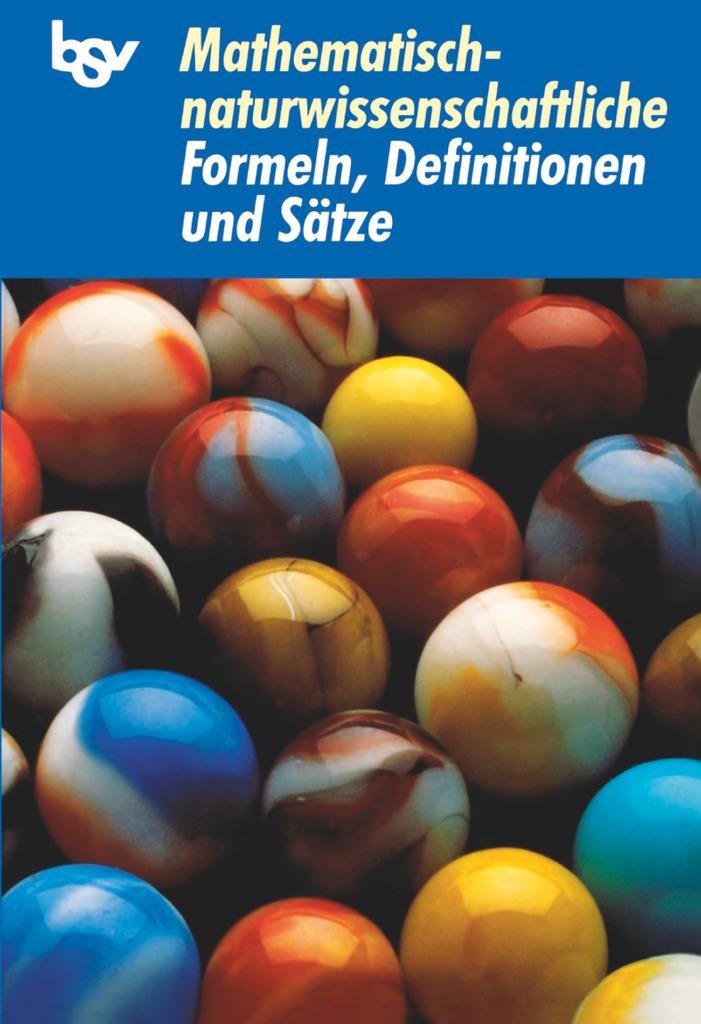 Vorderes Coverbild Mathematisch-naturwissenschaftliche Formeln, Definitionen und Sätze