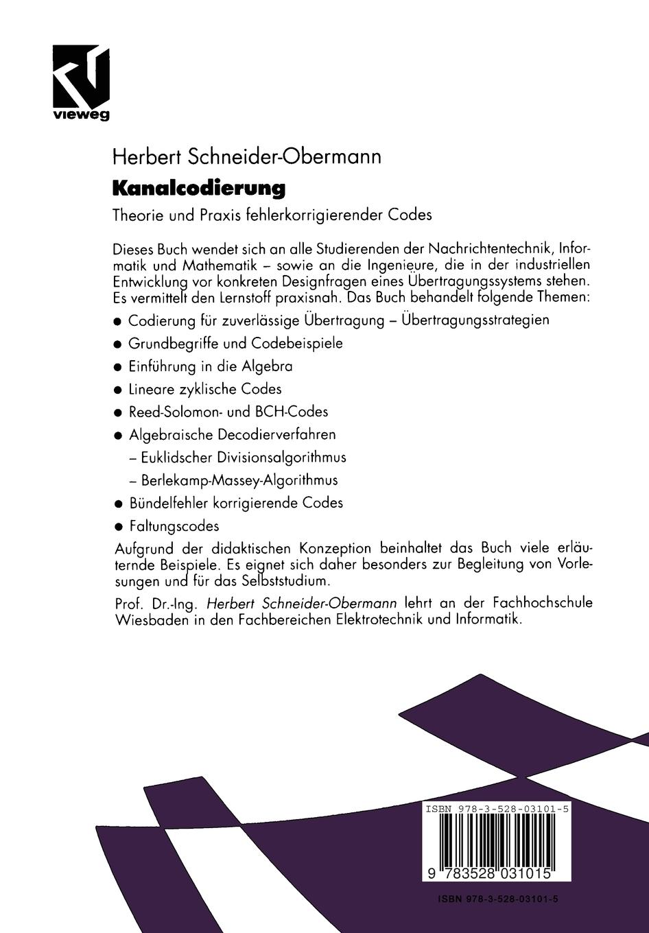 Rückseitencover Kanalcodierung