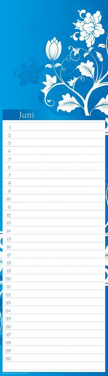 Beispielinhalt (Bild) Geburtstagskalender Floral mini immerwährend