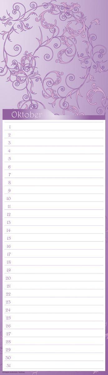 Beispielinhalt (Bild) Geburtstagskalender Floral mini immerwährend