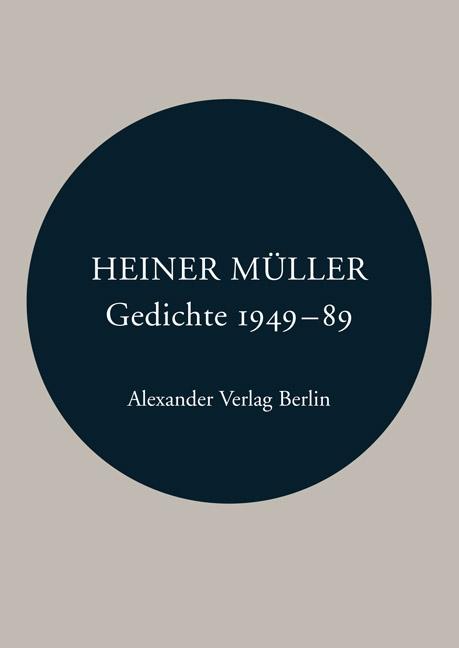 Vorderes Coverbild Gedichte 1949-1989