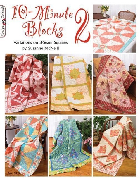 Vorderes Coverbild 10-Minute Blocks 2: Variations on 3-Seam Squares