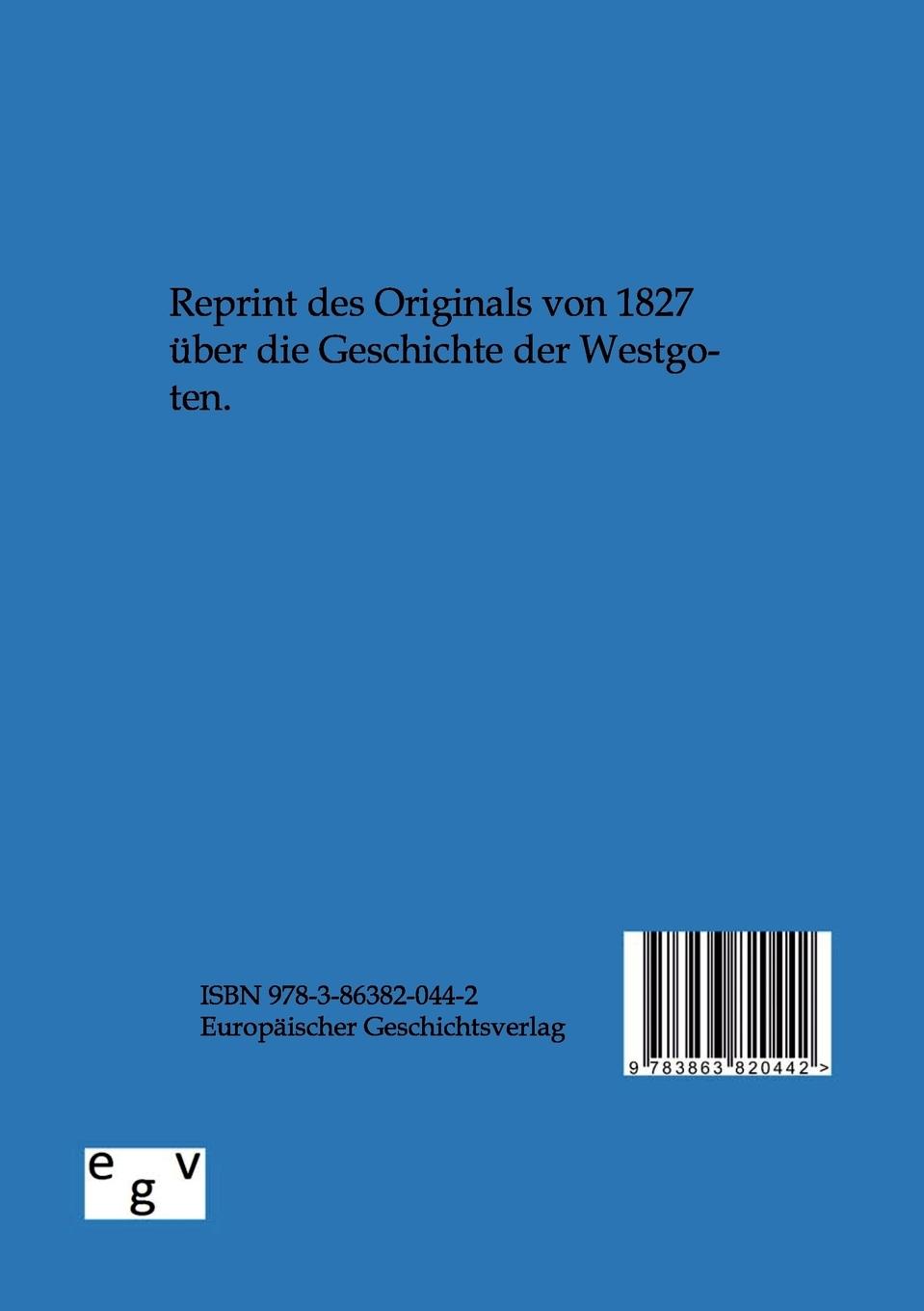 Rückseitencover Geschichte der Westgoten