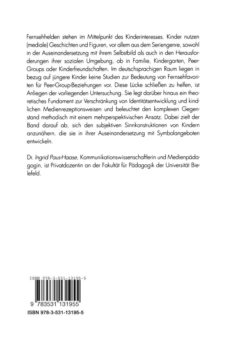 Rückseitencover Heldenbilder im Fernsehen