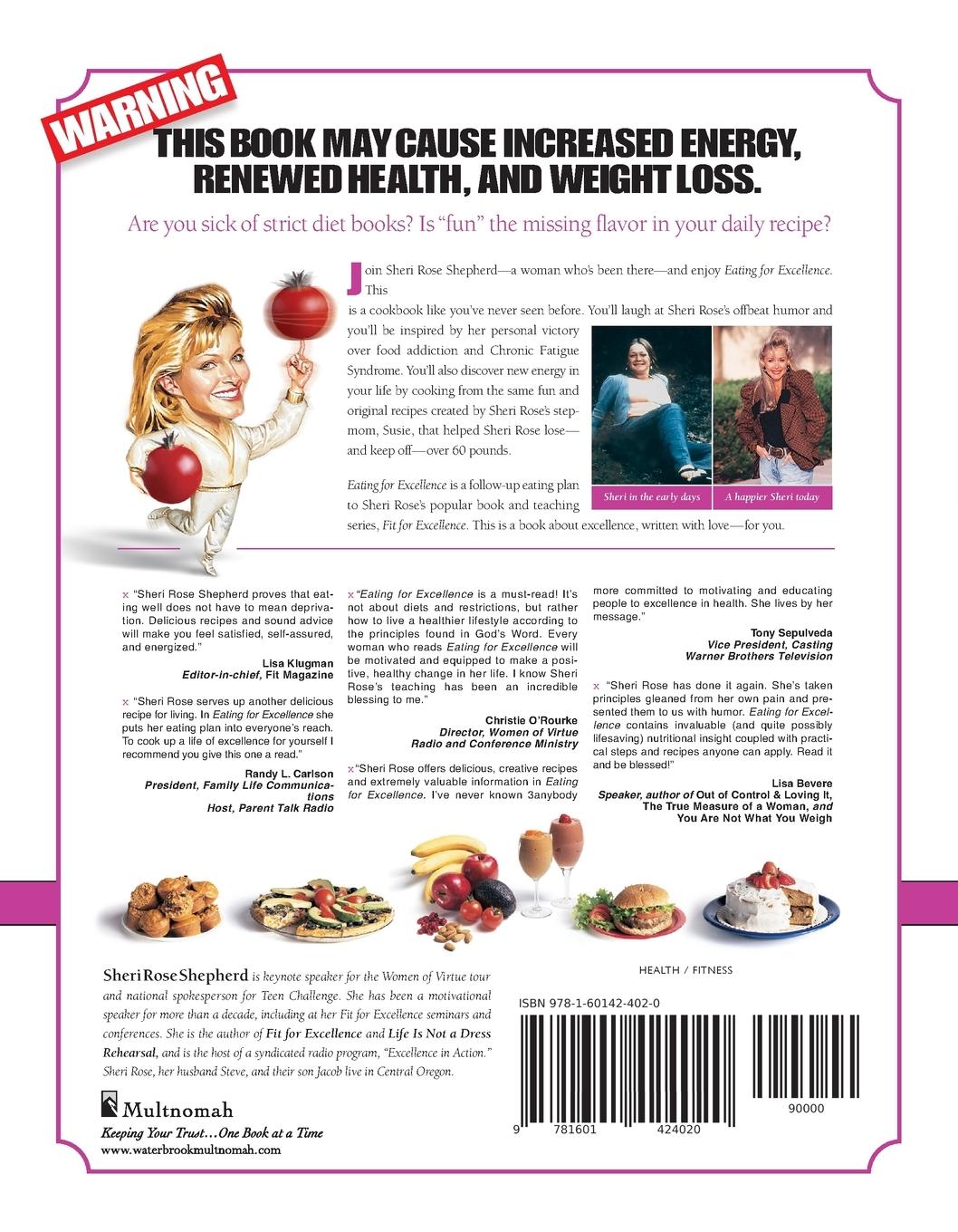 Rückseitencover Eating for Excellence Cookbook