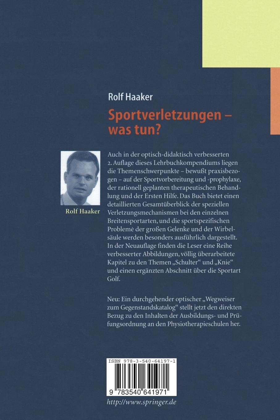 Rückseitencover Sportverletzungen - was tun?