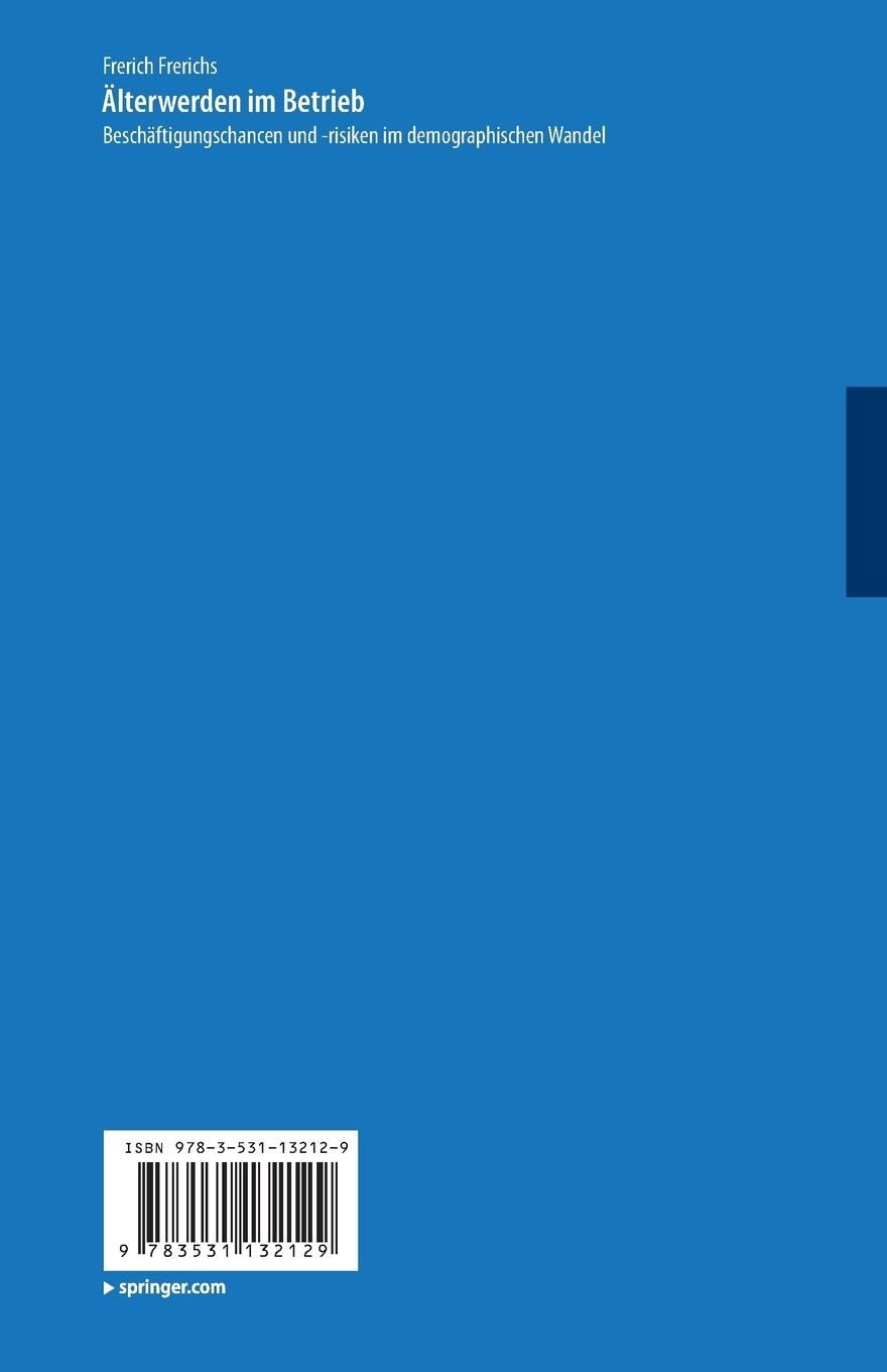 Rückseitencover Älterwerden im Betrieb