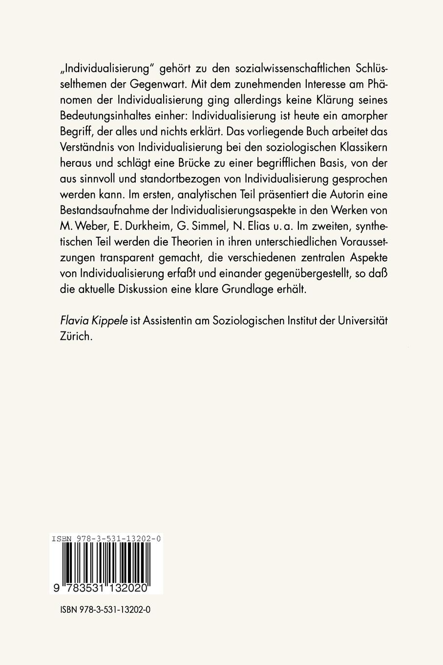 Rückseitencover Was heißt Individualisierung?