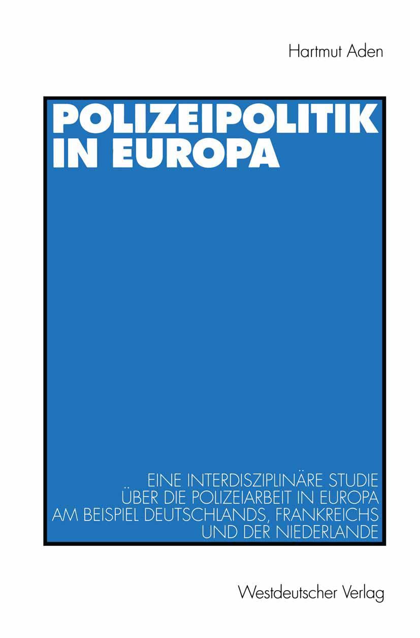 Vorderes Coverbild Polizeipolitik in Europa