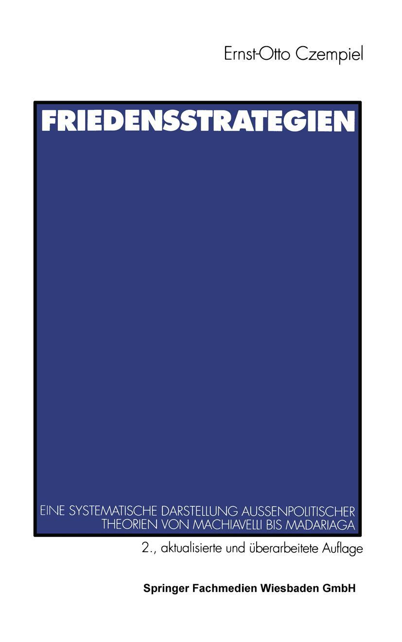 Vorderes Coverbild Friedensstrategien