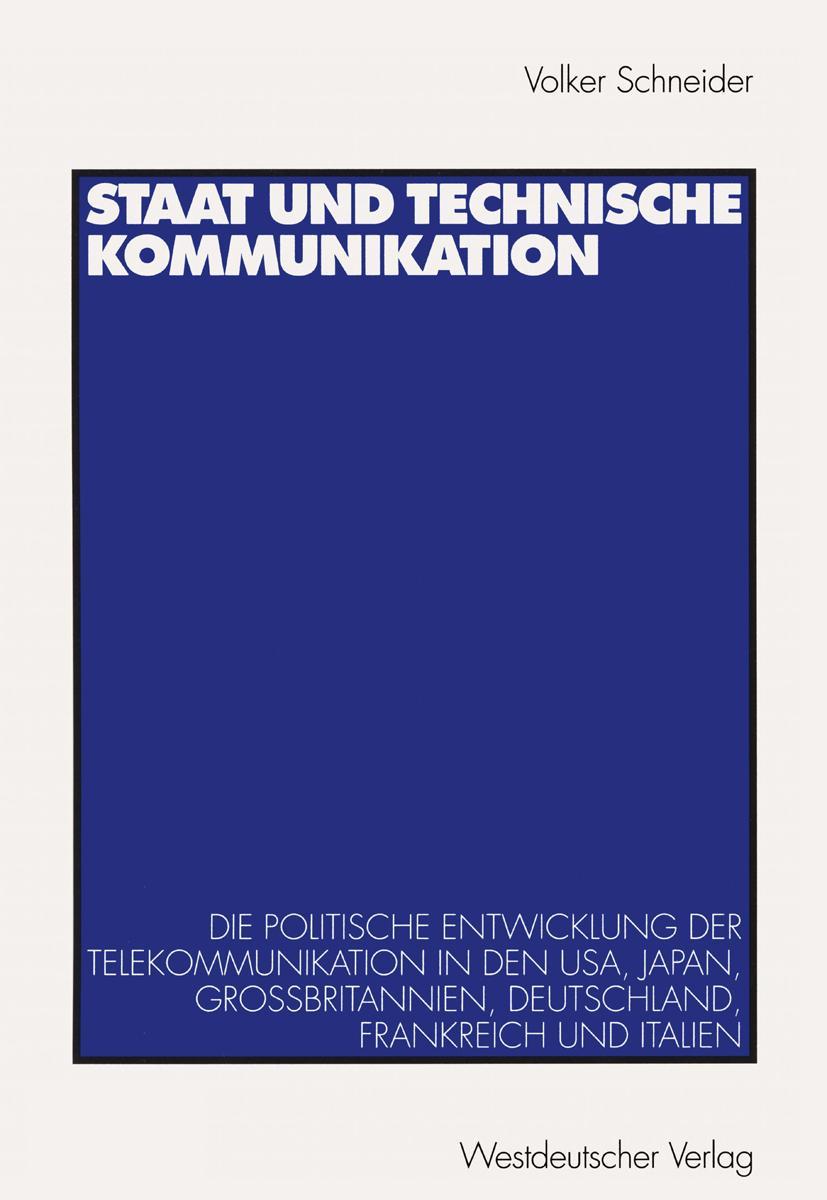 Vorderes Coverbild Staat und technische Kommunikation