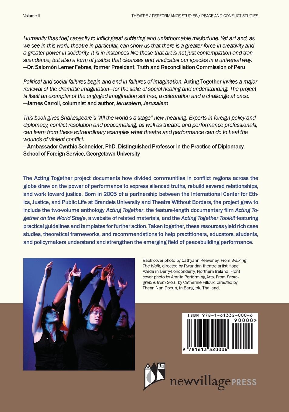 Rückseitencover Acting Together II: Performance and the Creative Transformation of Conflict