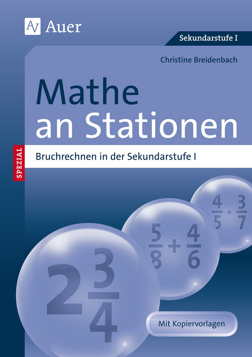 Vorderes Coverbild Mathe an Stationen, Bruchrechnen