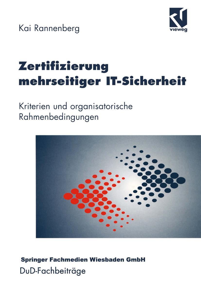 Vorderes Coverbild Zertifizierung mehrseitiger IT-Sicherheit