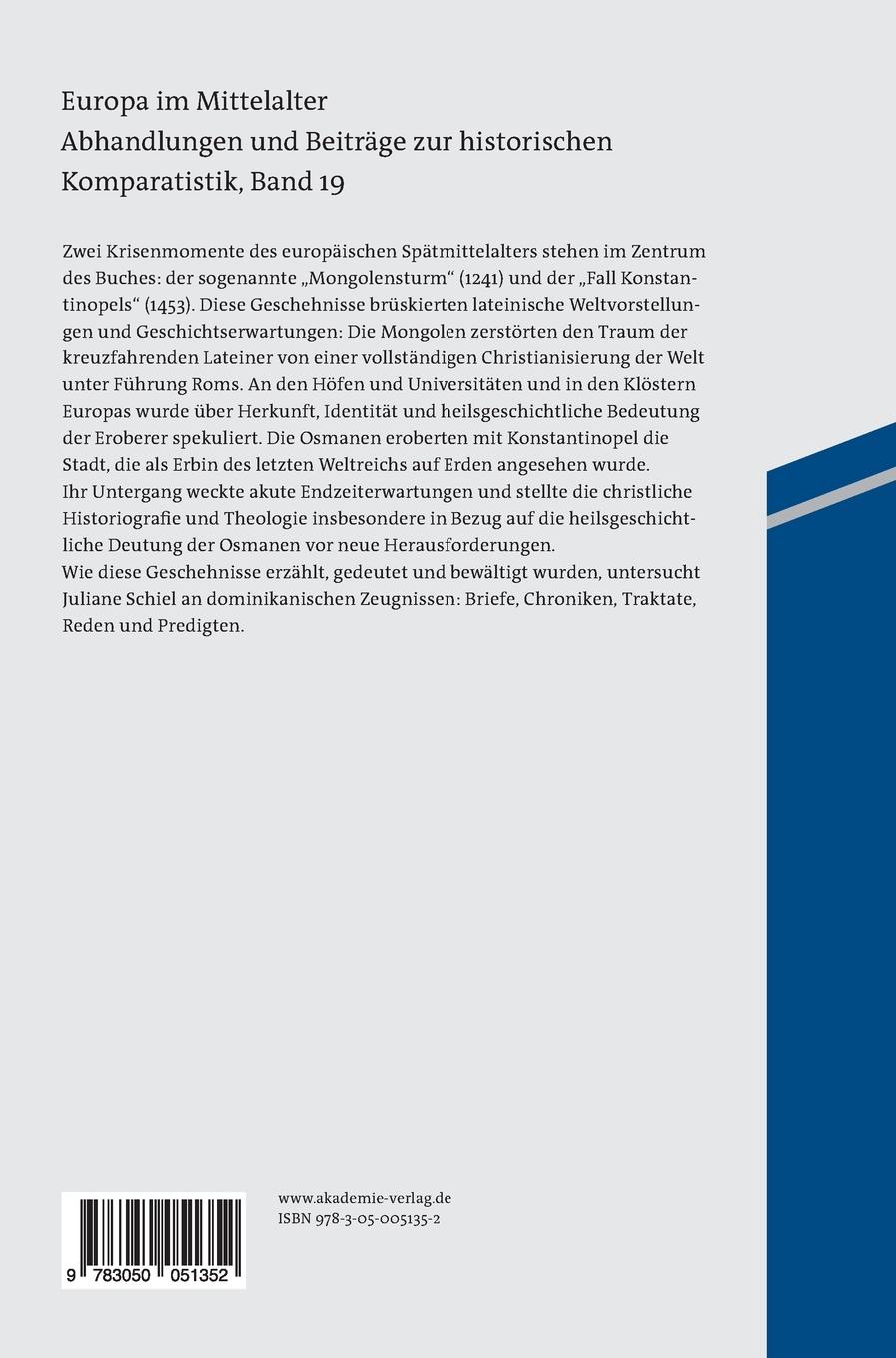 Rückseitencover Mongolensturm und Fall Konstantinopels