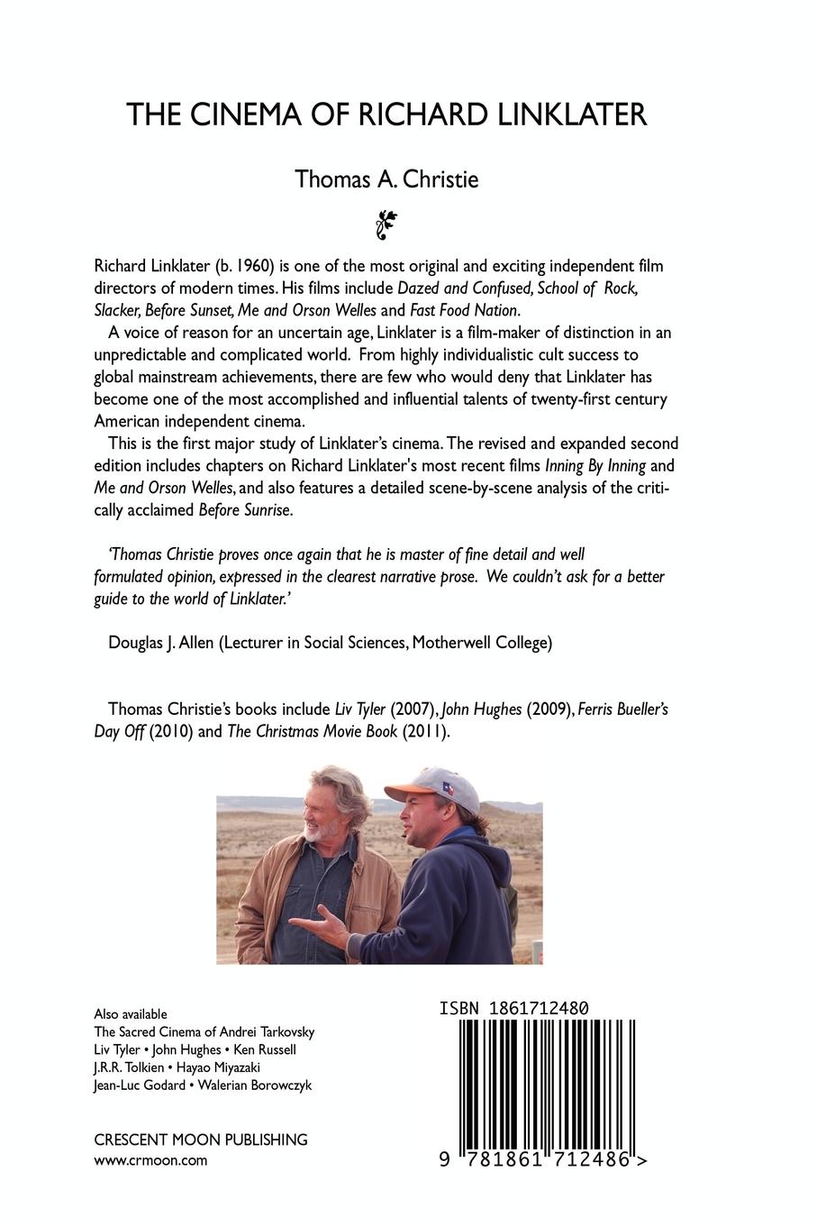 Rückseitencover The Cinema of Richard Linklater