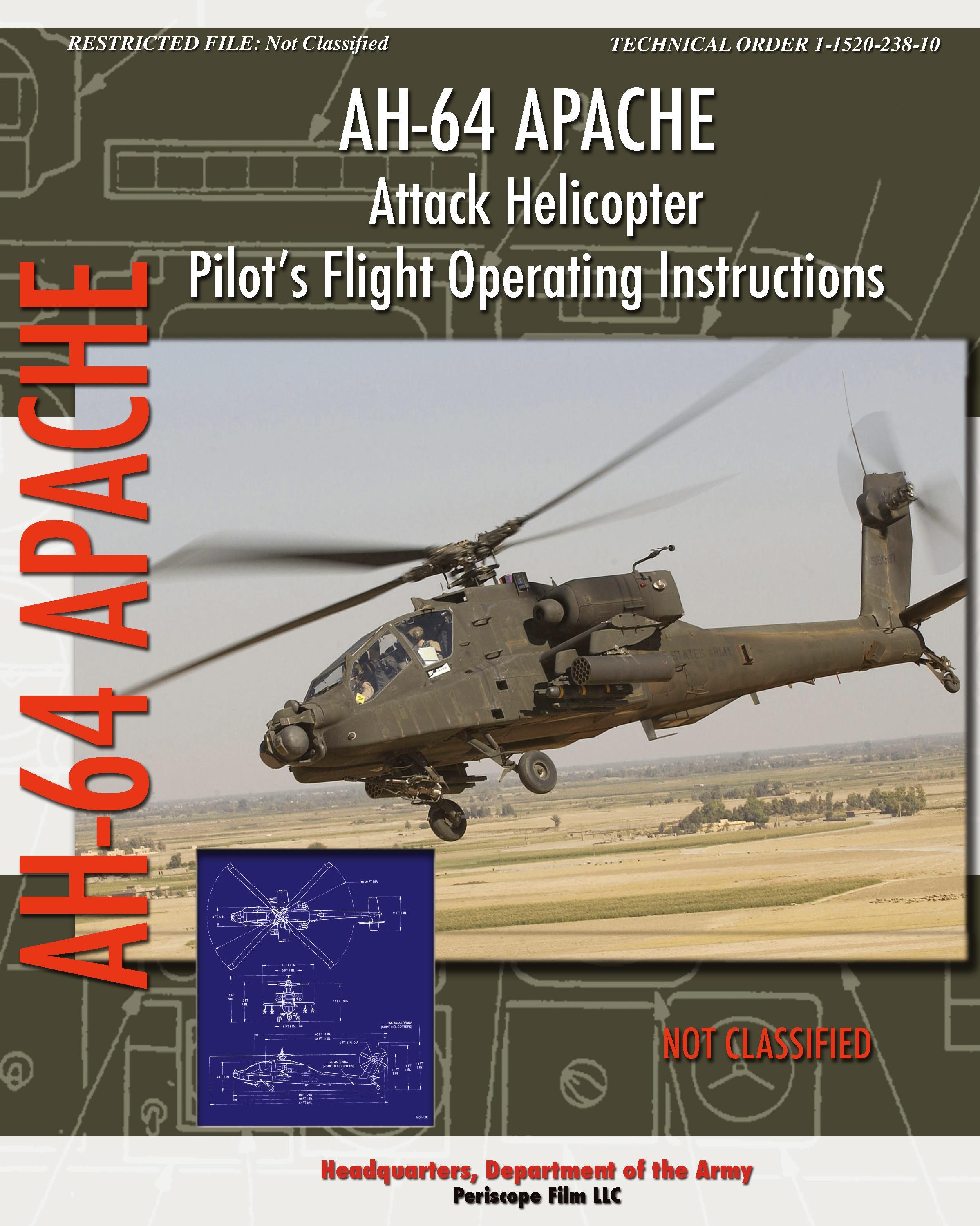 Vorderes Coverbild AH-64 Apache Attack Helicopter Pilot's Flight Operating Instructions