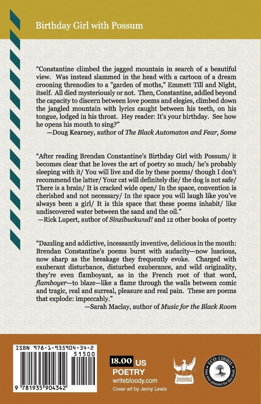 Rückseitencover Birthday Girl with Possum