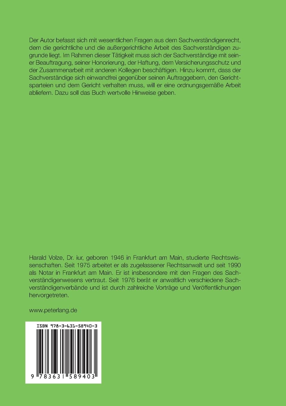 Rückseitencover Sachverständigenfragen