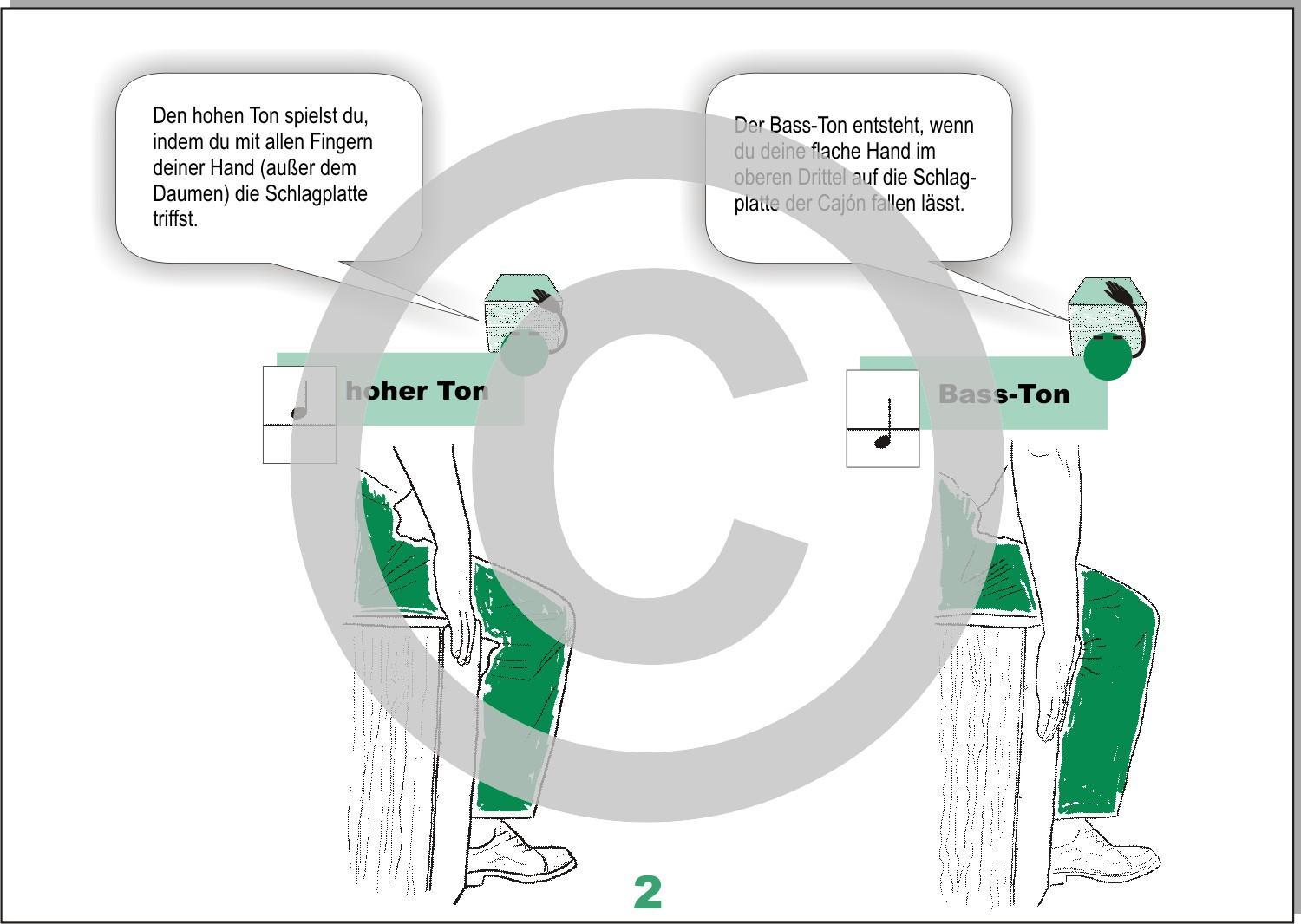 Beispielinhalt (Bild) Cajón lernen