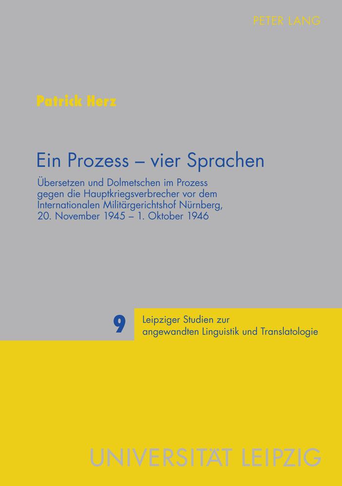 Vorderes Coverbild Ein Prozess - vier Sprachen