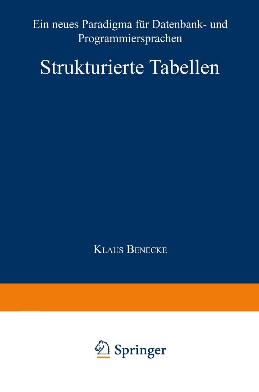 Vorderes Coverbild Strukturierte Tabellen