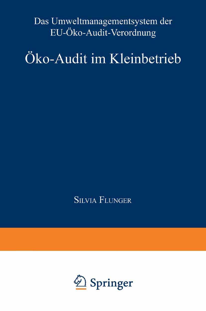 Vorderes Coverbild Öko-Audit im Kleinbetrieb