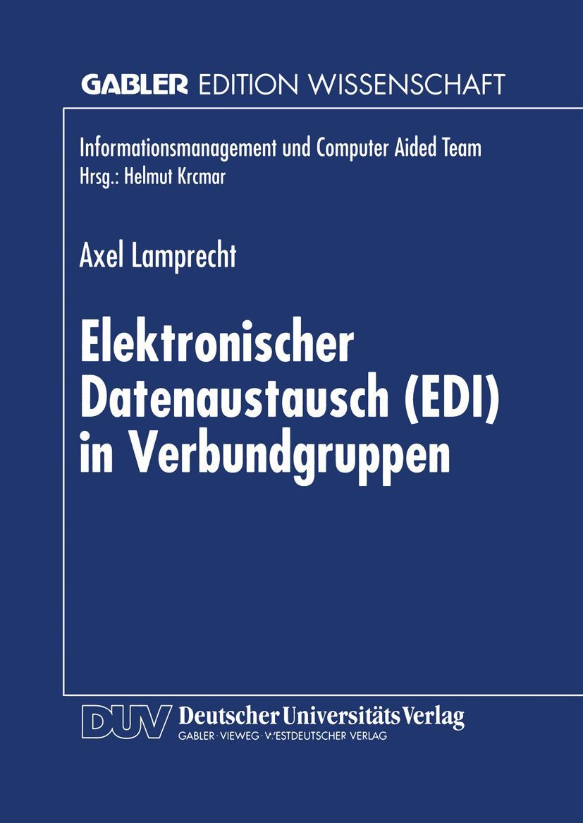 Vorderes Coverbild Elektronischer Datenaustausch (EDI) in Verbundgruppen