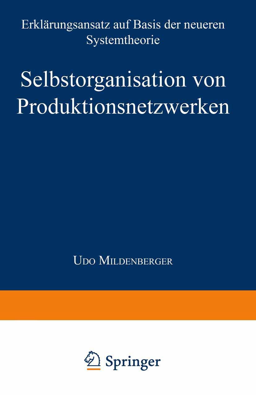 Vorderes Coverbild Selbstorganisation von Produktionsnetzwerken