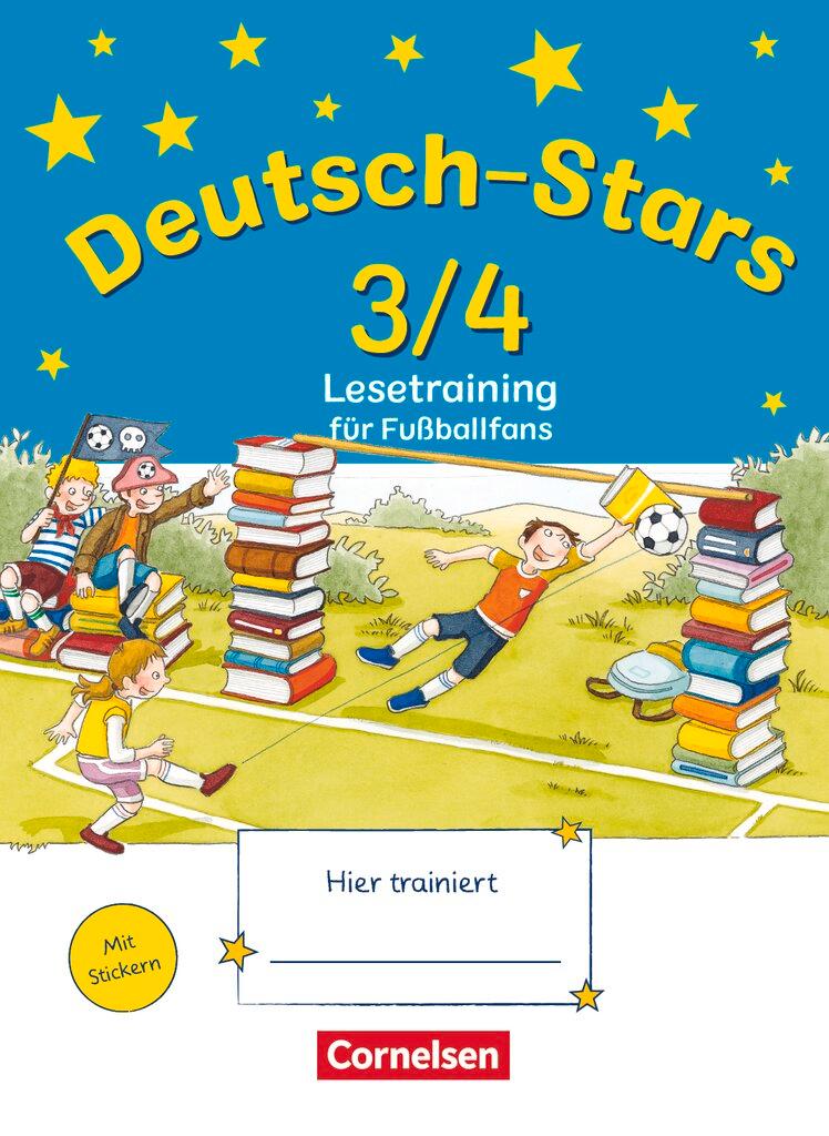 Vorderes Coverbild Deutsch-Stars 3./4. Schuljahr. Lesetraining für Fußballfans