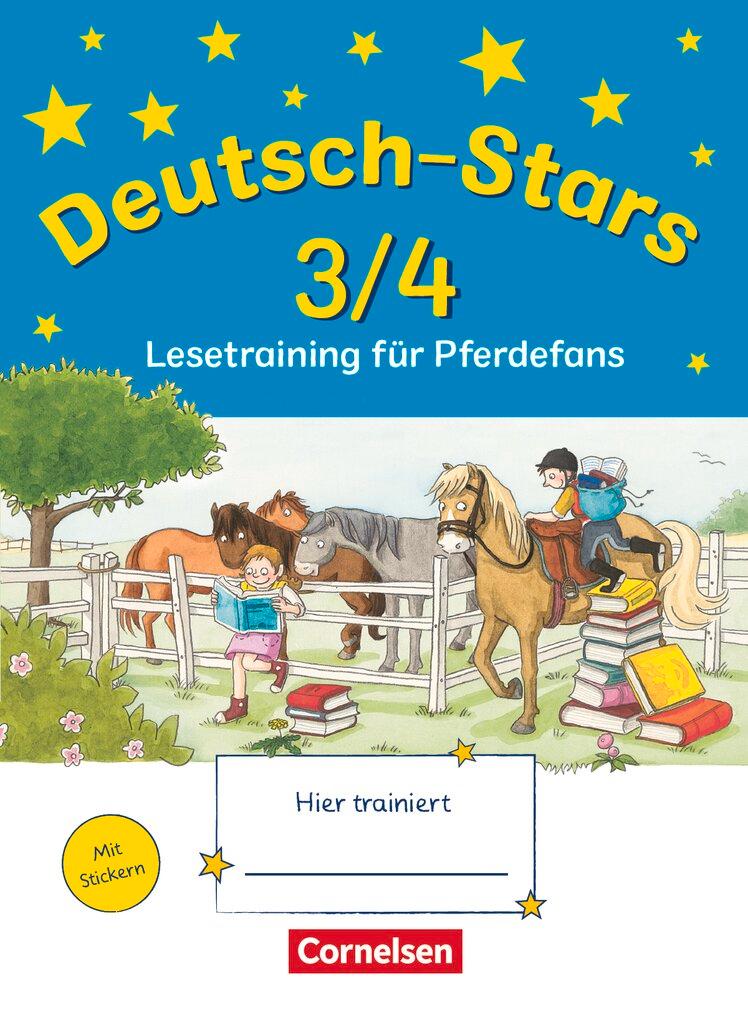 Vorderes Coverbild Deutsch-Stars 3./4. Schuljahr. Lesetraining für Pferdefans