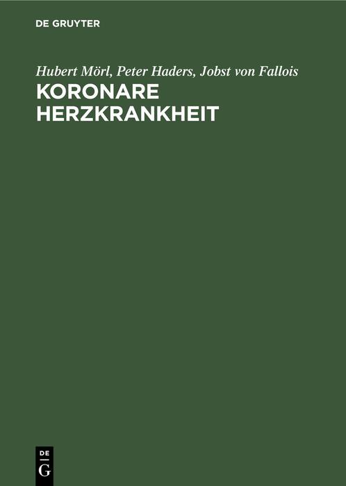 Vorderes Coverbild Koronare Herzkrankheit