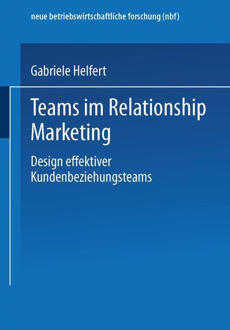 Vorderes Coverbild Teams im Relationship Marketing
