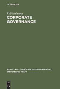 Vorderes Coverbild Corporate Governance