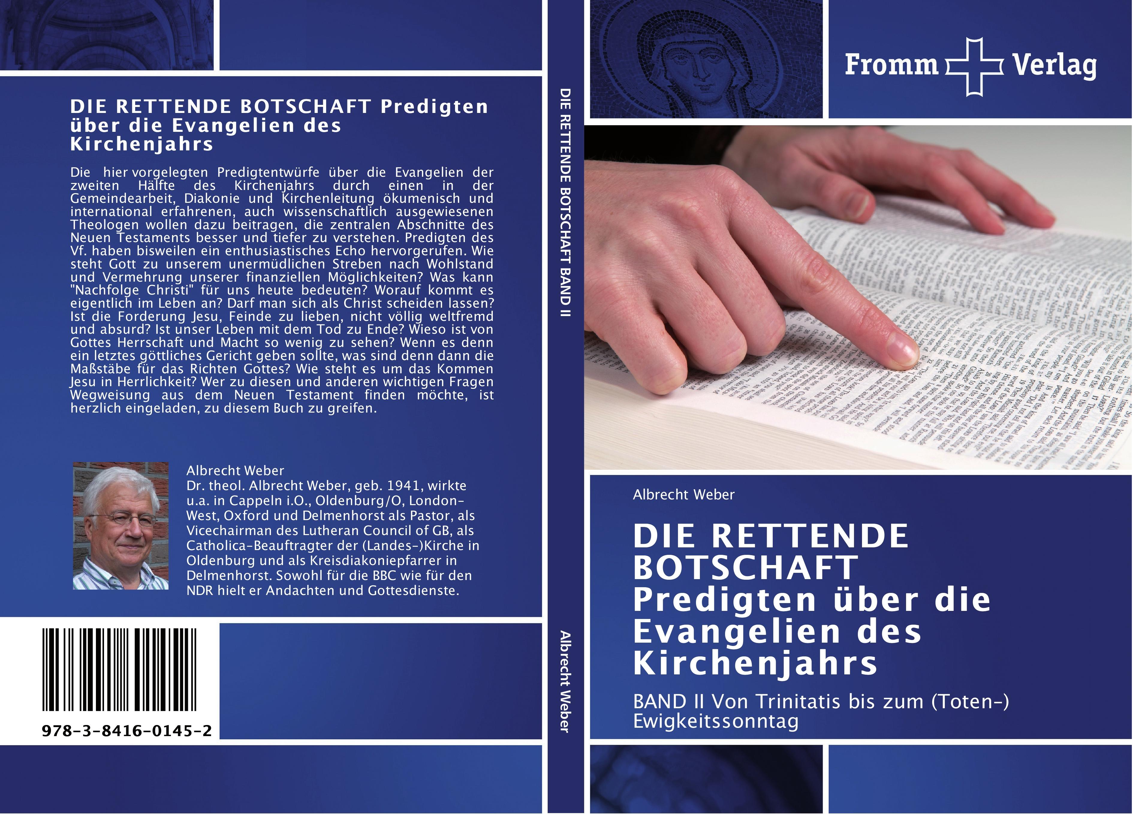Vorderes Coverbild DIE RETTENDE BOTSCHAFT Predigten über die Evangelien des Kirchenjahrs