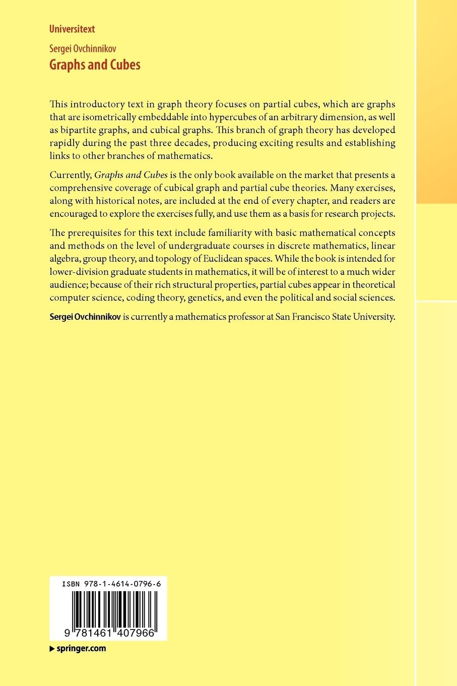 Rückseitencover Graphs and Cubes