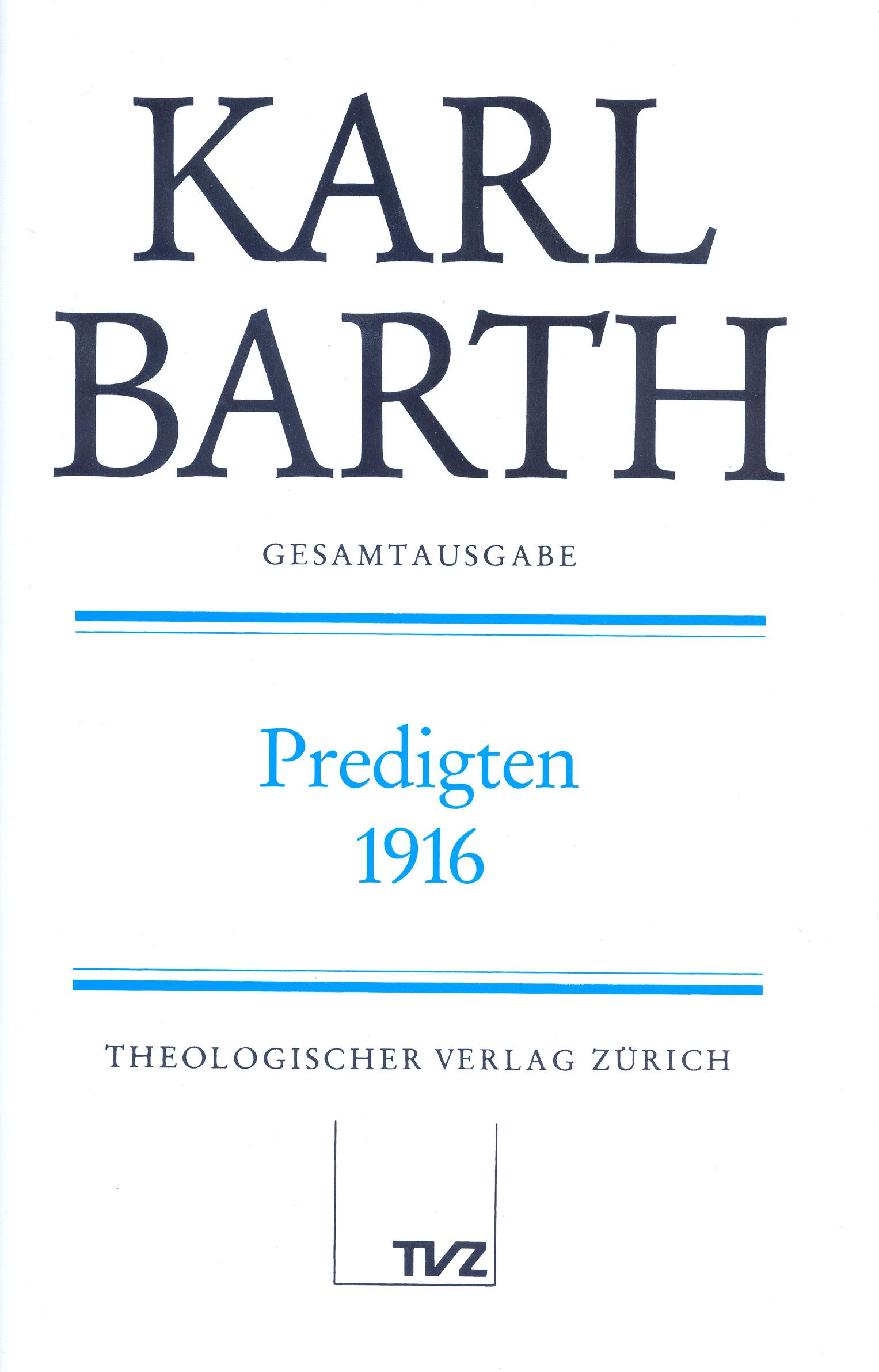 Vorderes Coverbild Predigten 1916