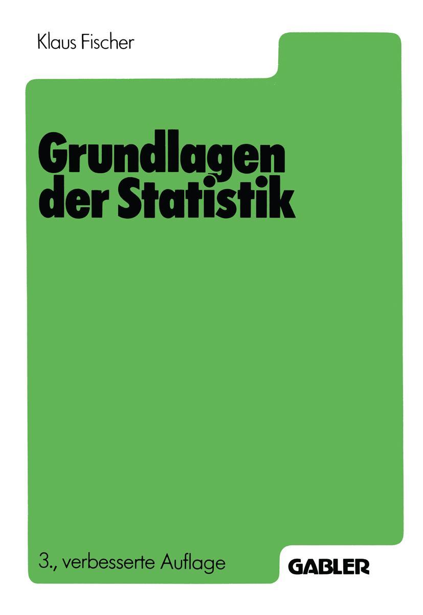 Vorderes Coverbild Grundlagen der Statistik
